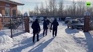 Relatives of Siberian mine EXPLOSION victims fight back tears