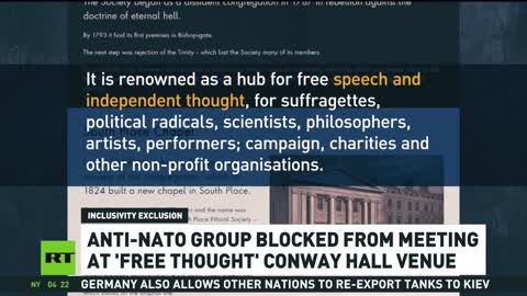 ‘Free thought’ Conway Hall cancels anti-NATO group’s meeting