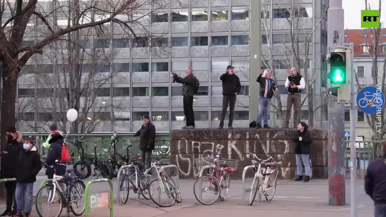 Mass Mandatory Vaccination Protest Hits Vienna