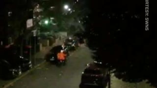 Just Eat courier caught in reckless FIREWORKS shootout
