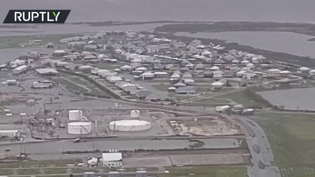 Scale of Hurricane Ida destruction filmed from above