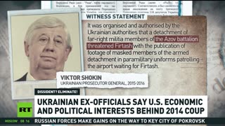 US economic and political interests behind 2014 coup – Ukrainian ex-official