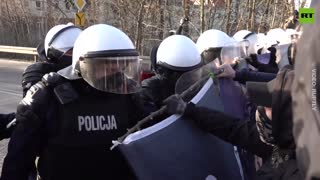 Migrant Rights Protesters Clash with Police at German-Polish Border