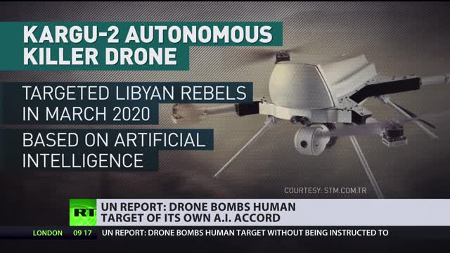 1st robot-on-human attack? | Drone reportedly bombs human target of its own AI accord