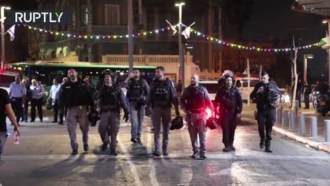 Clashes in the streets of Jaffa, Israel, following assault on rabbi