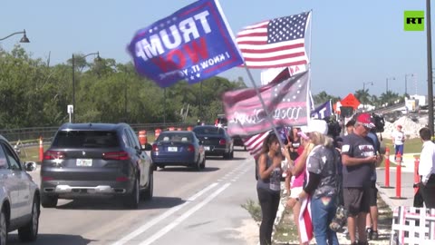 Trump supporters stage rally near Mar-a-Lago protesting his possible indictment