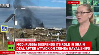 Russia suspends participation in grain deal after Ukrainian attack on Crimean naval ships