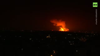 MASSIVE explosions rock Gaza amid Israeli bombing