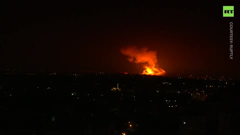 MASSIVE explosions rock Gaza amid Israeli bombing