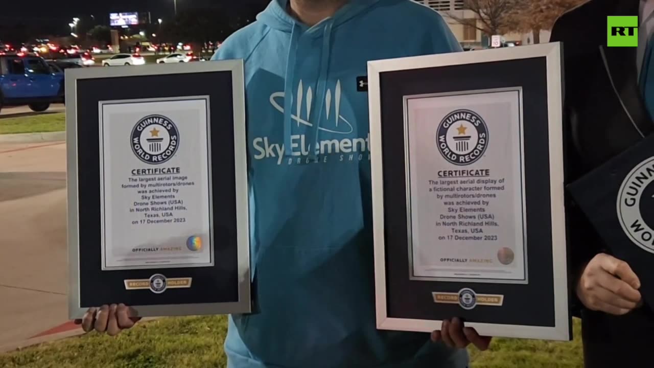 Drone show sets two new Guinness World Records in Texas