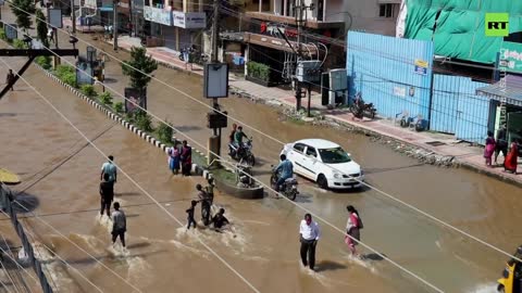 Flooded streets? Perfect time for a swim