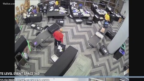 Fulton County Poll Worker Ruby Freeman Scans The Same Stack of Ballots Multiple Times