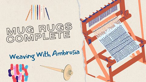 Finished Handwoven Mug Rugs - Weaving