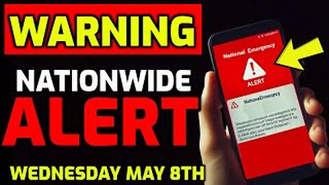 Warning!! National Emergency Alert To Be Sent! Prepare Now!!