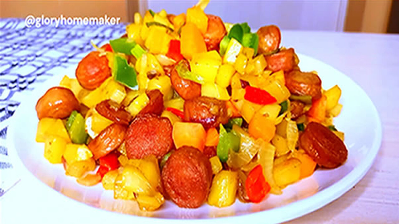 STIR FRY POTATOES AND VEGGIES, SO CRISPY AND YUMMY THE CHILDREN WILL LOVE IT