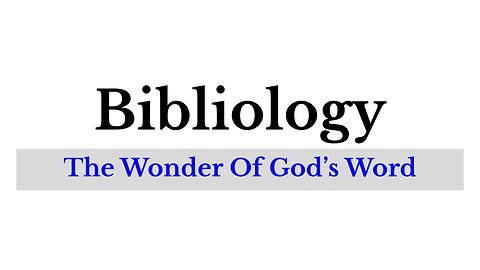 Bibliology: Lesson 13