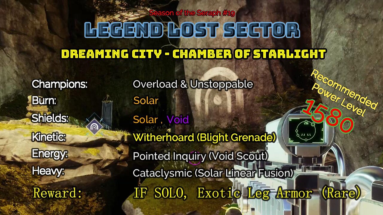 Destiny 2 Legend Lost Sector: Dreaming City - Chamber of Starlight on my Warlock 1-28-23