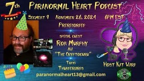 Paranormal Heart Podcast - Ron _Cryptoguru_ Murphy - Thunderbirds