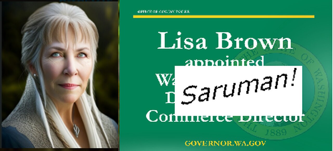 Lisa Brown is to Saruman what The Fellowship of the ring is To Spokane