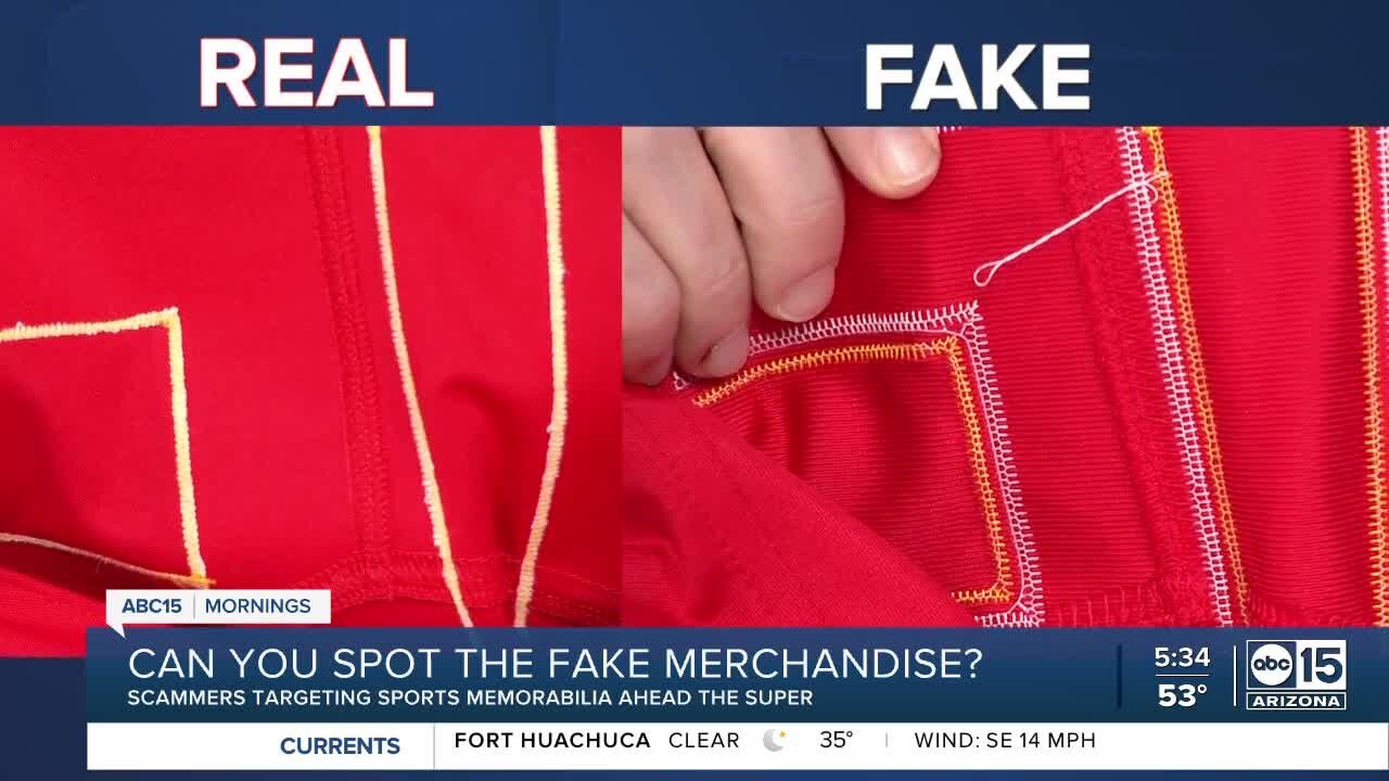 How to spot fake sports merchandise