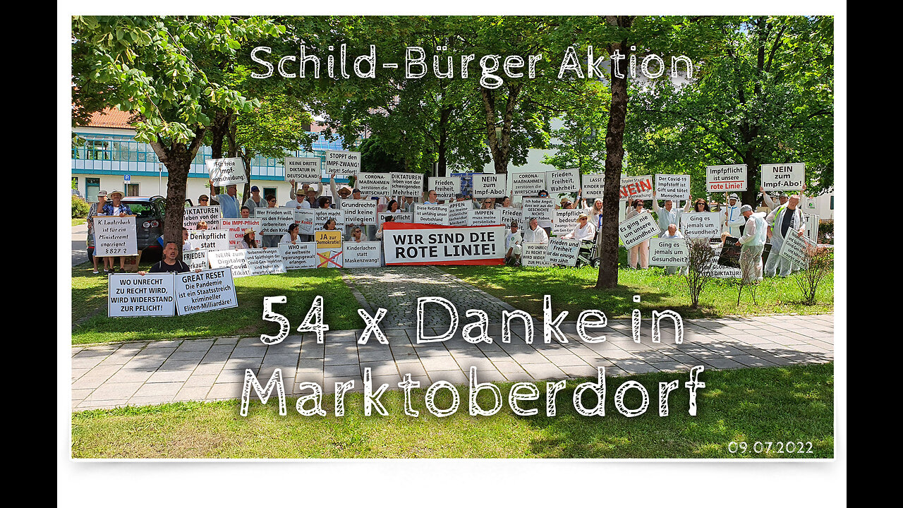 Schild-Bürger Aktion in Marktoberdorf am 09-07-2022