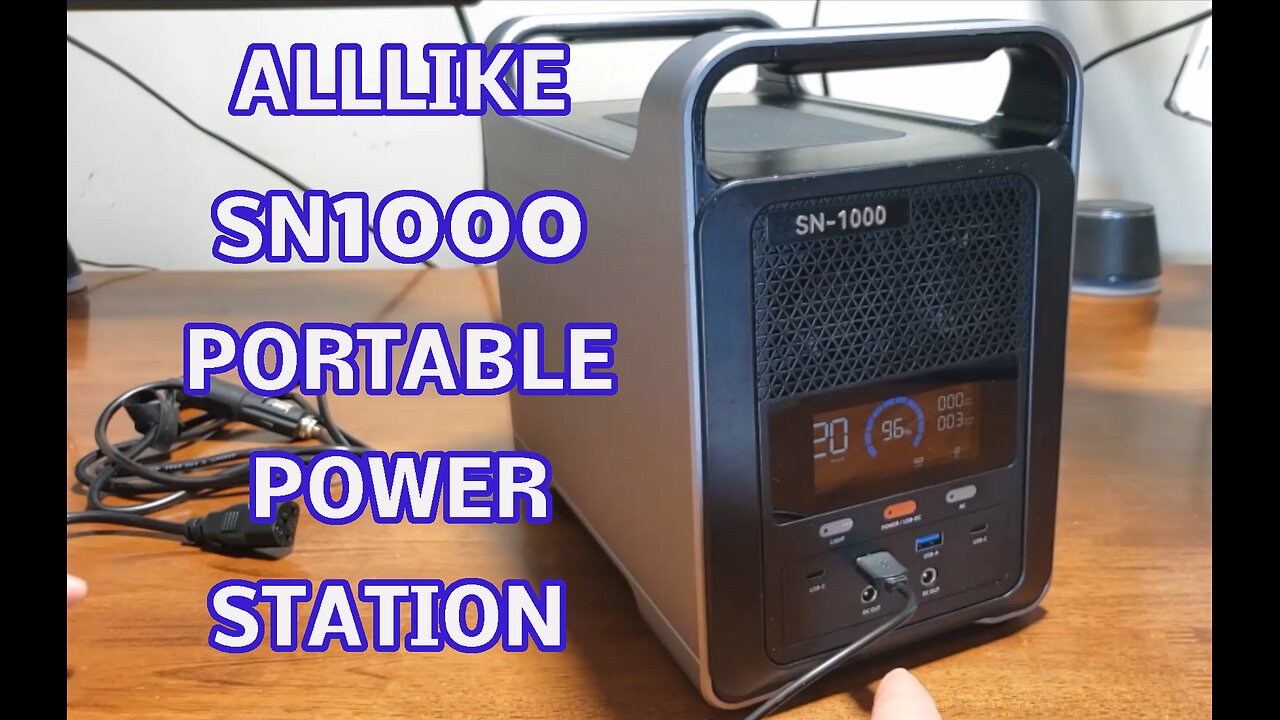 ALLLIKE SN1000 Portable Power Station, 1037WH, Pure Sine Wave