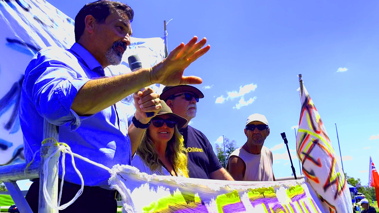 Bosi & A1 Team Speaking at 1st Anniversary of #ConvoyToCanberra 12/2/23