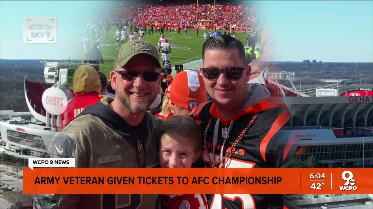 Army veteran gifted AFC championship tickets