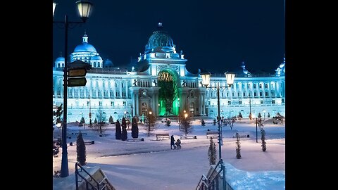 Зимний вечер в #Казани,Храповицкий замок,Большой театр,#Москва.