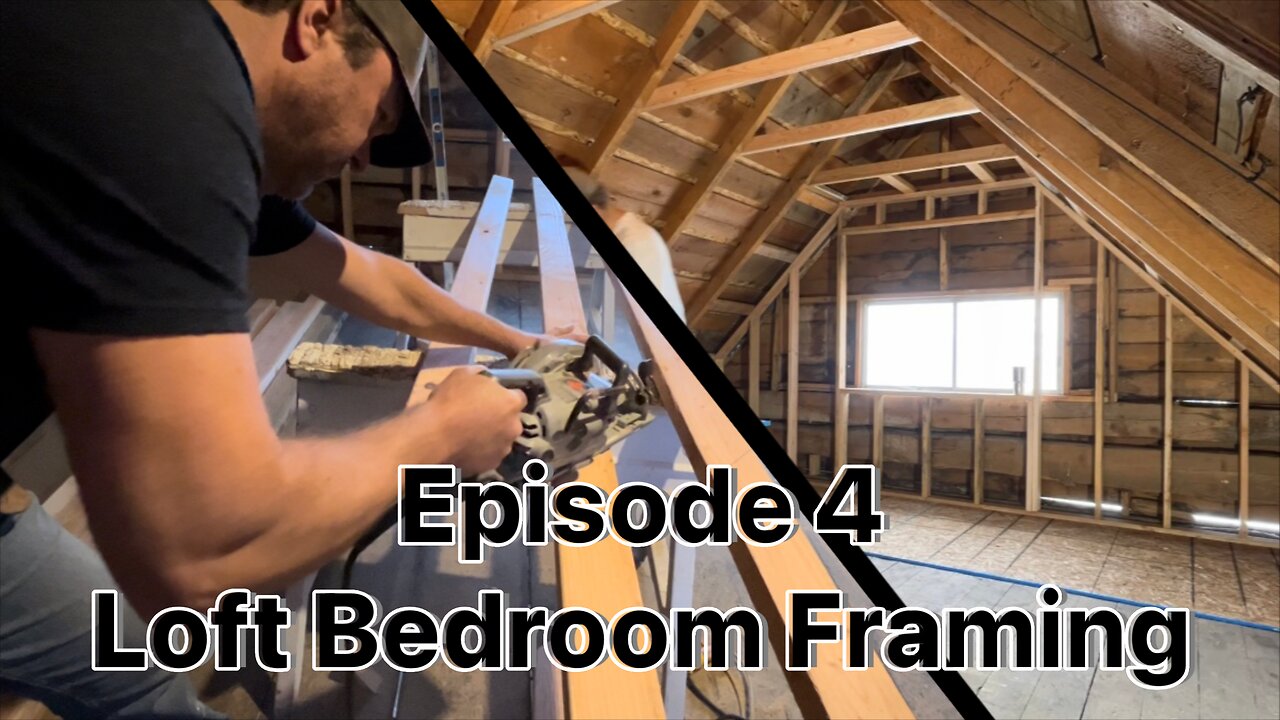 Renovating a 100 year old log cabin home. Part 4: Loft bedroom framing.