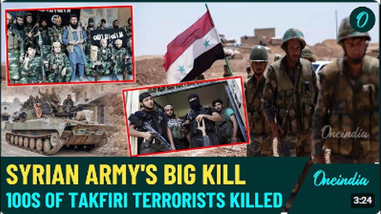 Syria Breaking: Video of 100s of Takfiri Terrorists Killed By Syrian Army's Deadliest New War