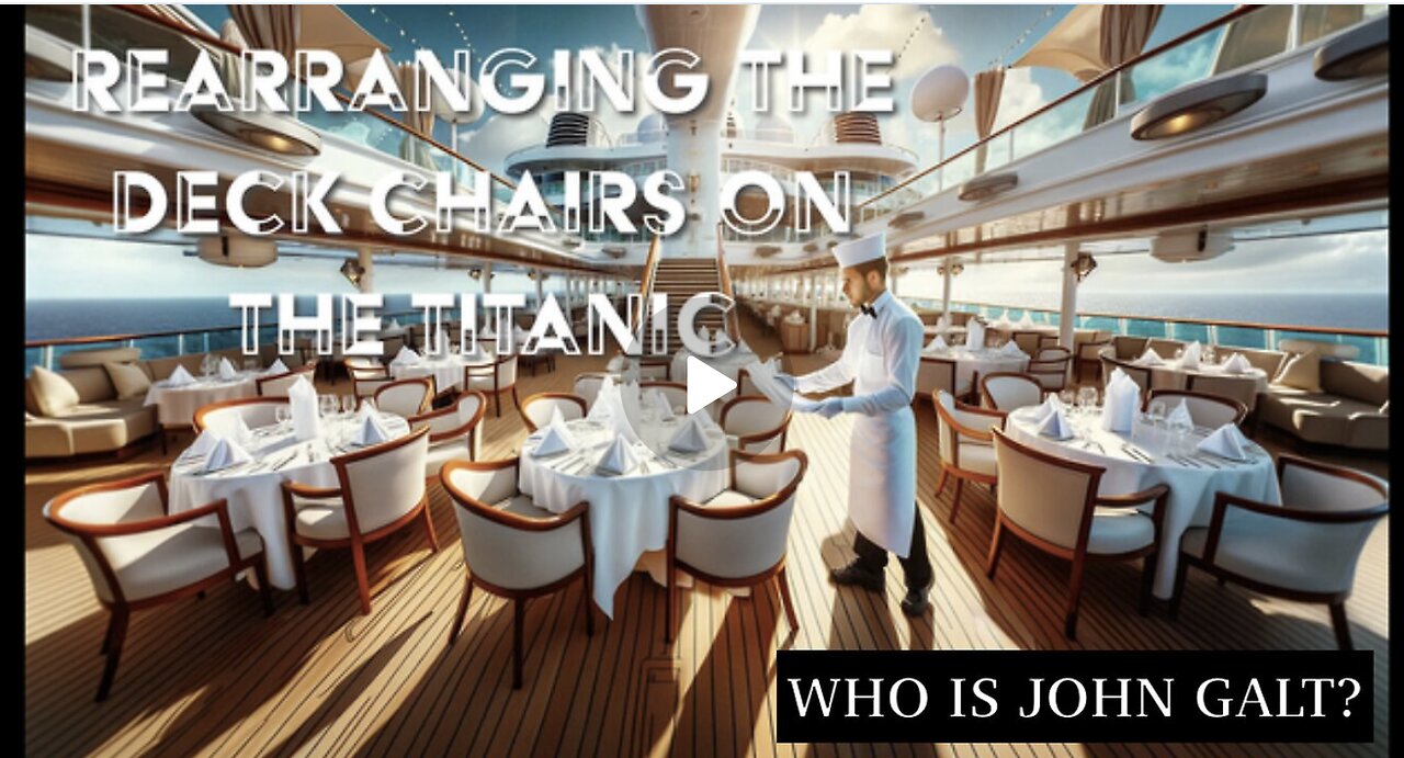 MONKEY WERX-We Are Rearranging the Deck Chairs on the Titanic - SITREP. TY JGANON, SGANON