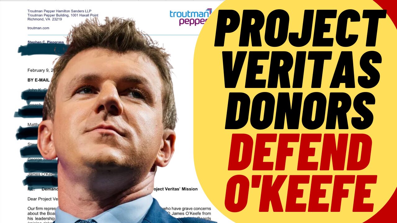 PROJECT VERITAS Donors File Cease And Desist Against Board Coup