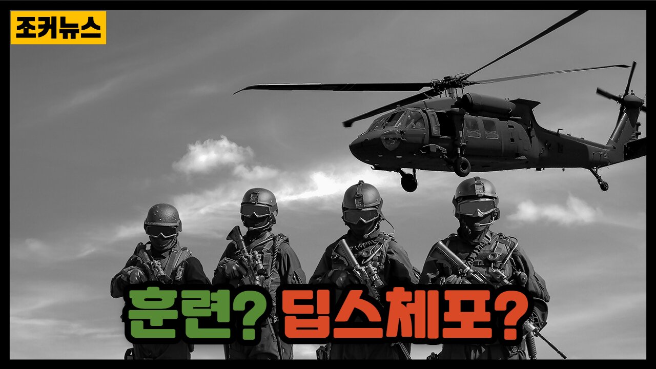 훈련? 딥스체포? Deep state