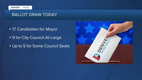 Denver to do lot draw tonight for April ballot