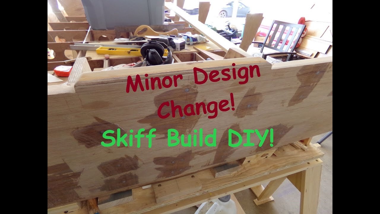 Minor Design Change, Flats Skiff Boat Build - April 2021