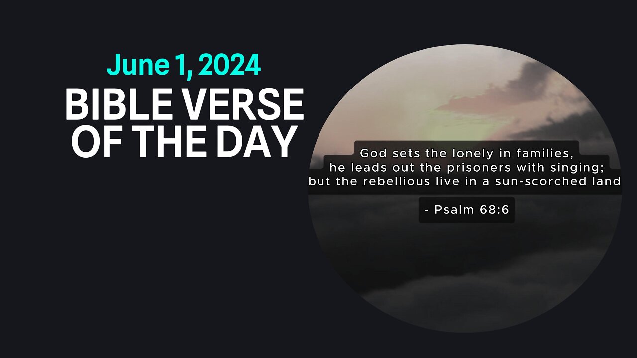 Bible Verse of the Day: June 1, 2024