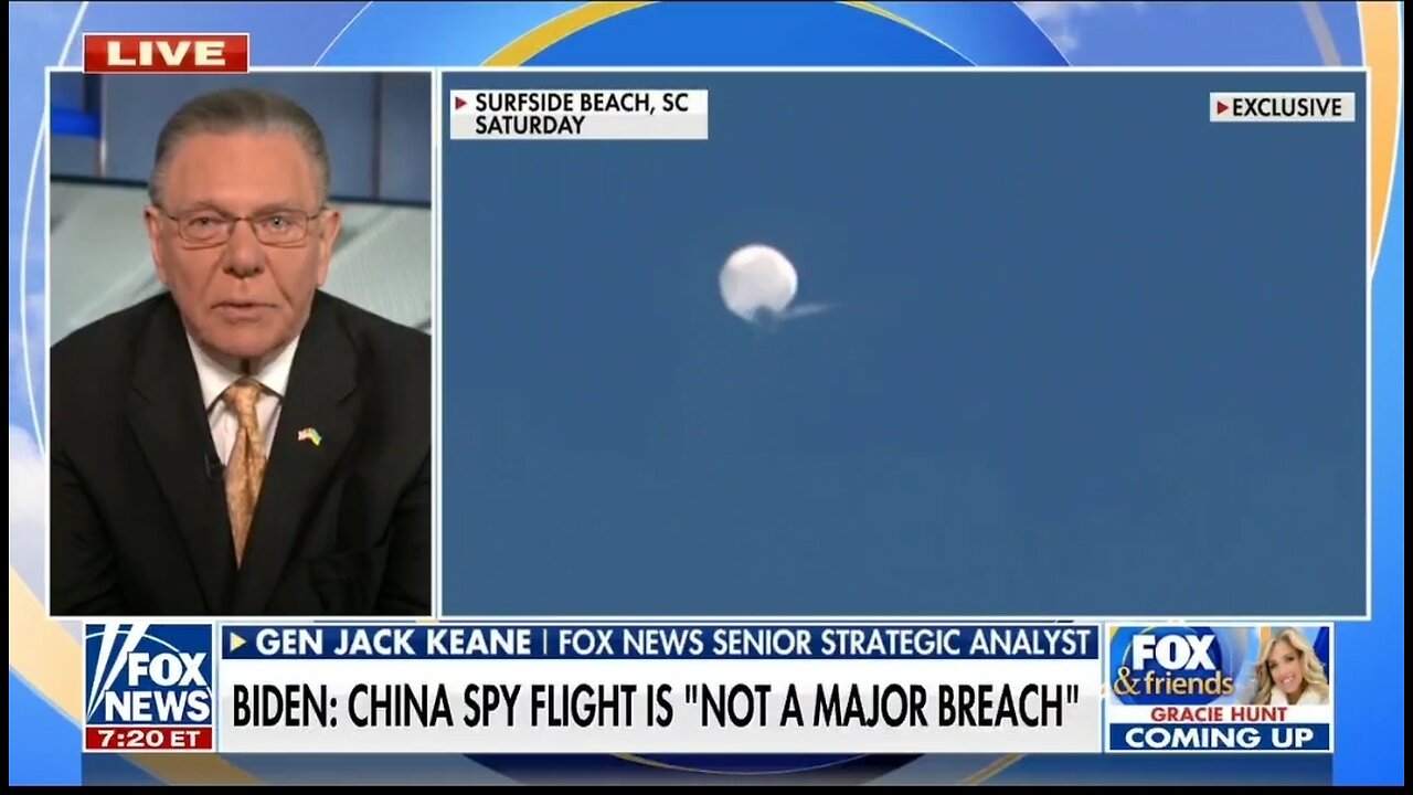 Gen Jack Keane: Biden's Wrong, China Spy Balloon Was A Major Breach