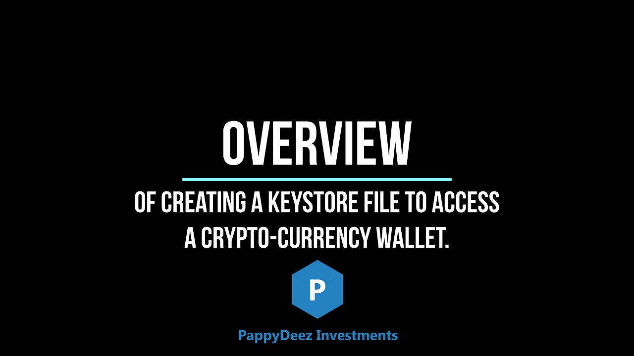 Overview of Creating a Keystore File to Access a Cryptocurrency Wallet