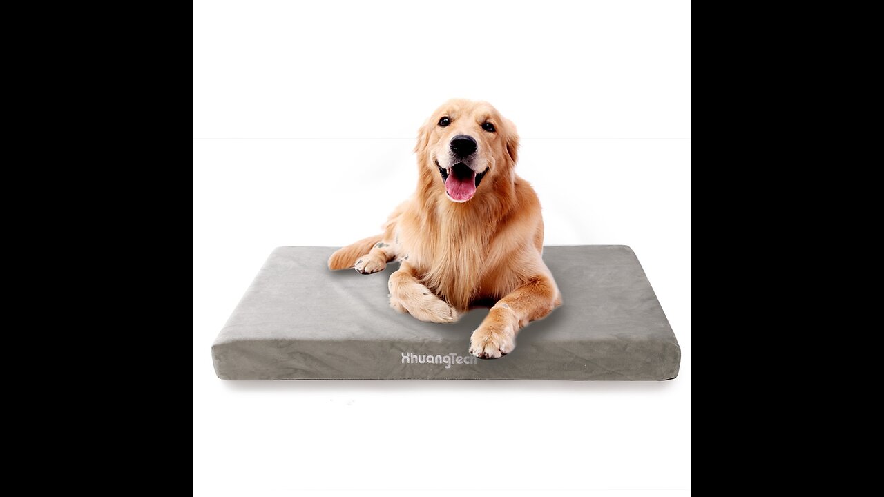 Milliard Memory Foam Dog Bed with Removable Washable & Waterproof Cover, Orthopedic Pet Bed for...