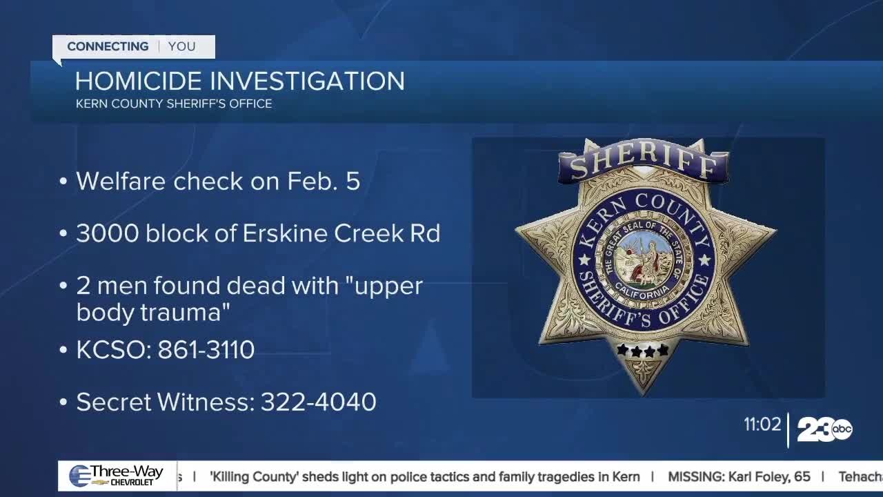 Kern County Sheriff's Office is investigating a homicide in Lake Isabella