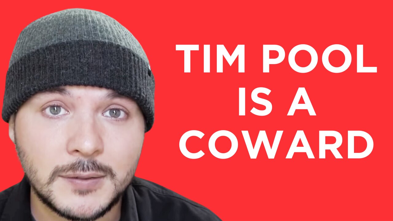 Tim Pool is a COWARD. He bent the knee to the woke cancel mob and can't be trusted.