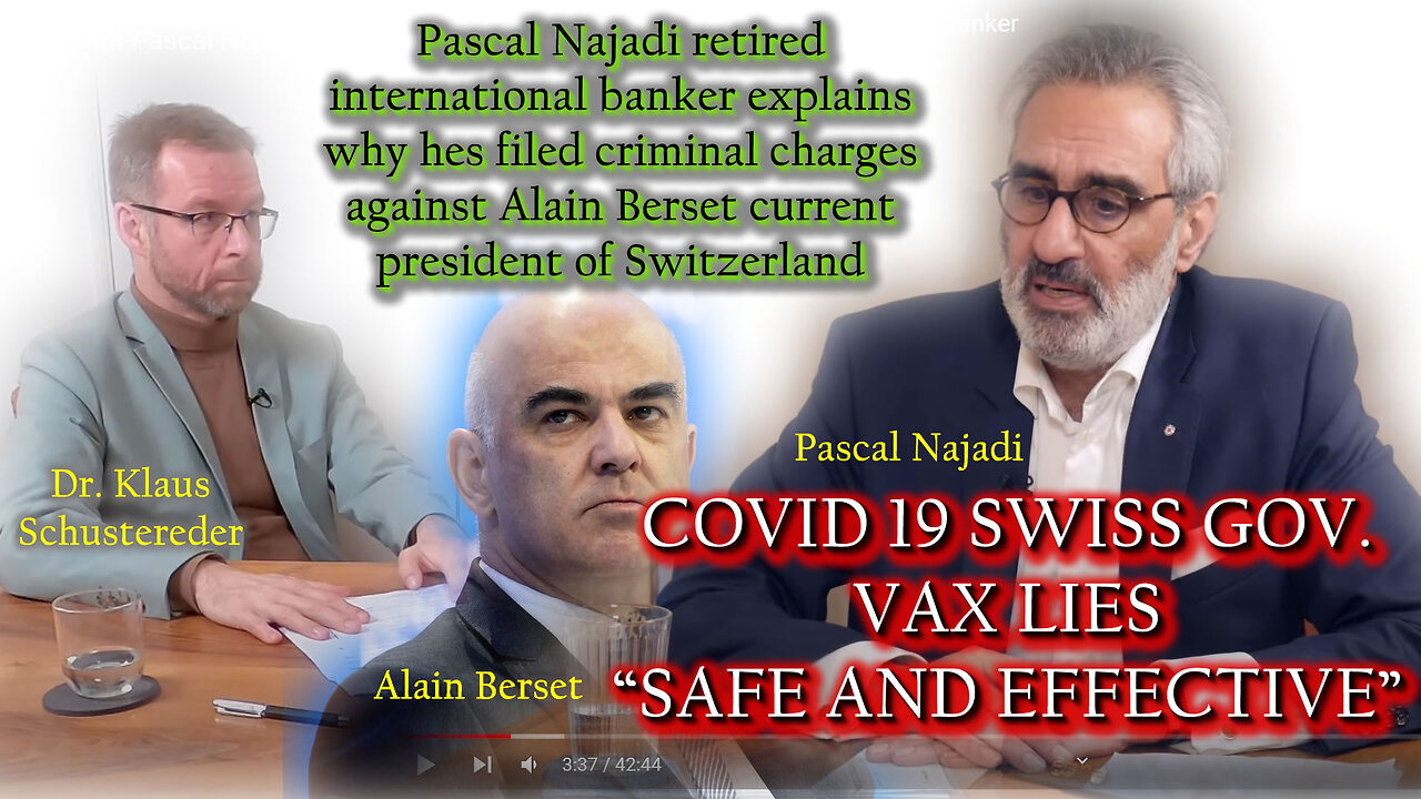 2023 JAN 12 Dr Schustereder meets Pascal Najadi X Banker filed criminal charges against Alain Berset