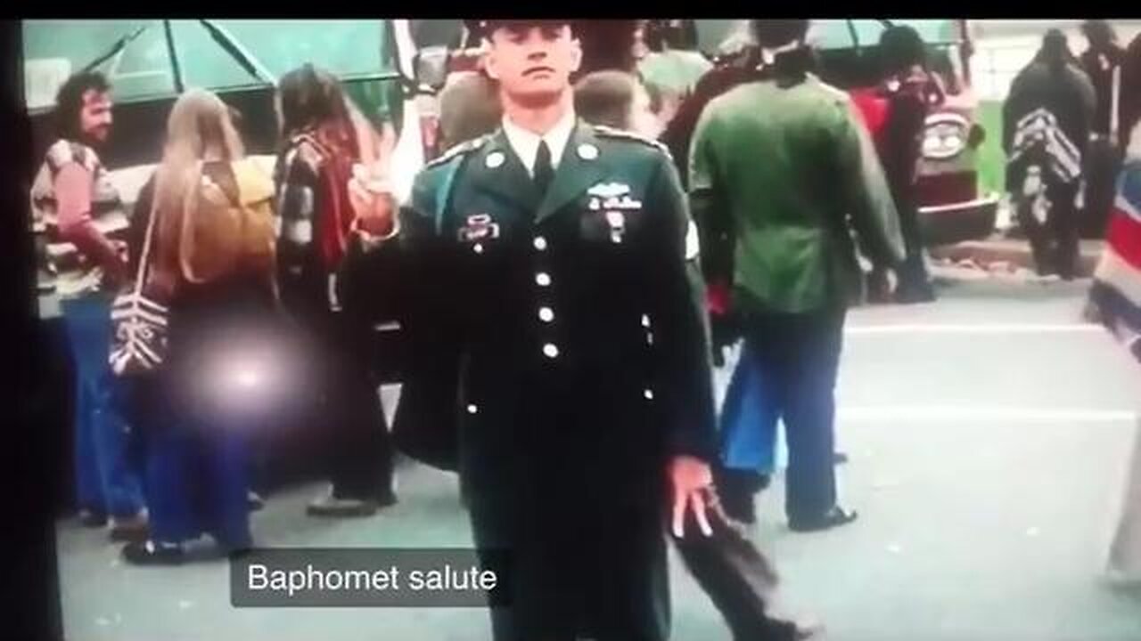 Tom Hanks in Forest Gump doing the baphomet pose？ I never noticed this before, I am not surprised