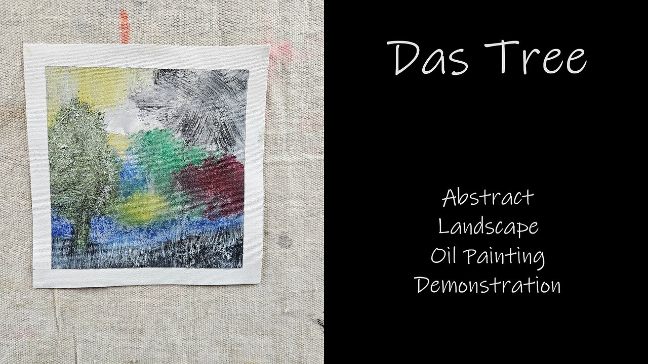 "Das Tree" Abstract Landscape Oil Painting Demonstration #forsale