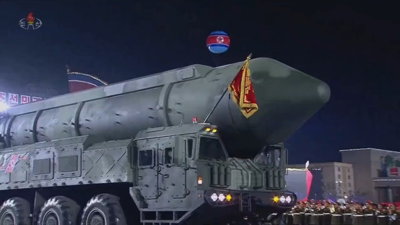 N Korea , show off their new solid fuel toy