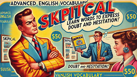 Vocabulary and Pronunciation "SKEPTICAL" Advanced English