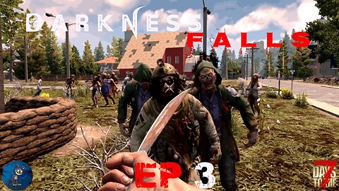 BATTLE FOR THE SATELLITE BUILDING! - Darkness Falls Ep 3 - 7 Days to Die A20