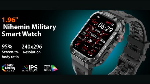 Military Smart Watch for Men with Call Function Fitness Smart Watch for Android Phones and iPhone