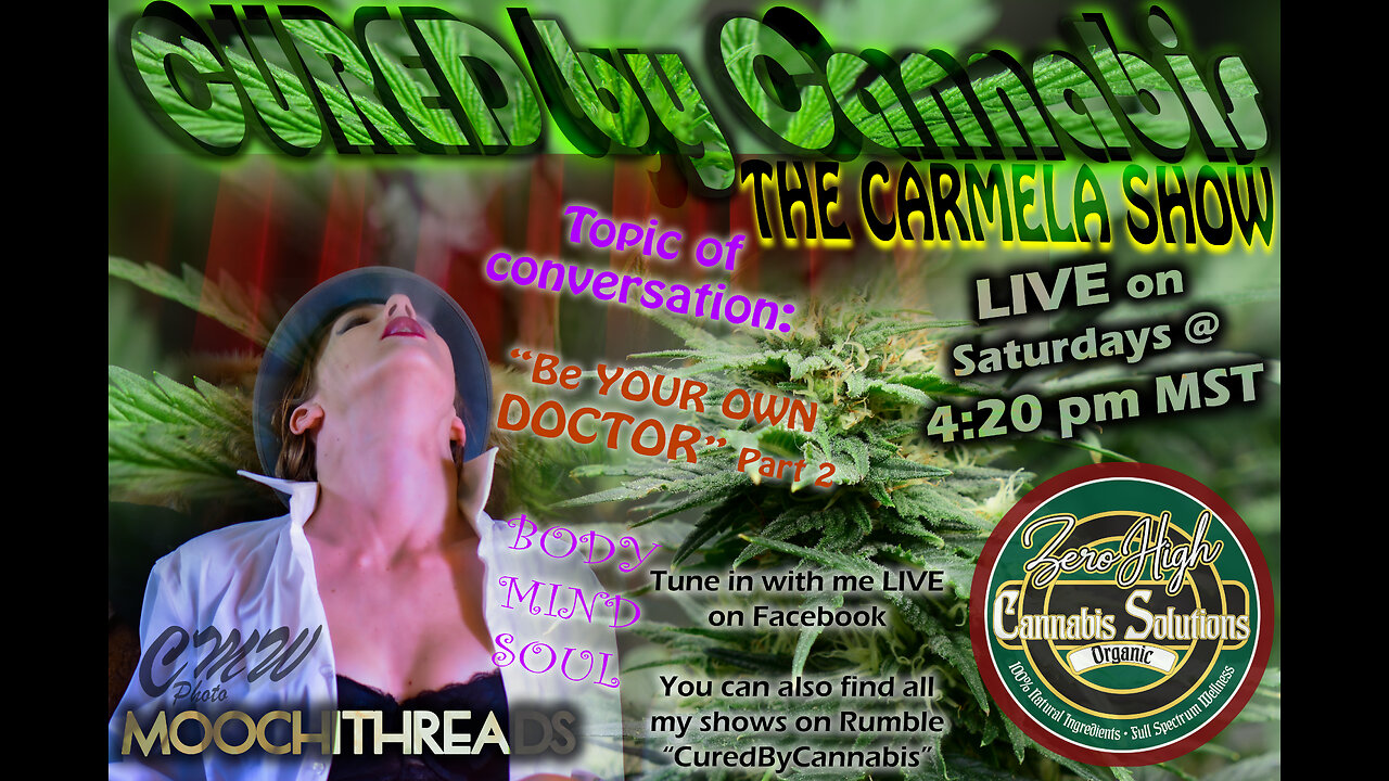 Cured By Cannabis by Carmela Wishlow Talk # 8 "Be Your OWN Doctor - BODY, MIND & SOUL - part 2 - BODY"